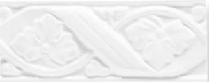 Бордюр Grazia Boiserie Gemme Bianco Craquelle GE05 8x20 матовый