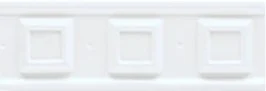 Бордюр Grazia Boiserie Square Bianco Craquelle SQ05 6,5x20 матовый