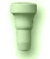 Спецэлемент Grazia Electa Ang. Est. El Toro Verde Craquete CCL5 2,5x5,6 глянцевый