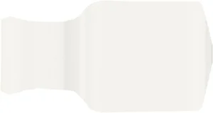 Спецэлемент Grazia Elegance Ang Bordura Snow Matt BOAELM01 1,5x3,5 матовый