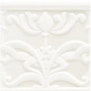 Вставка Grazia Essenze Liberty Bianco Craquele LIB010 13x13 глянцевая