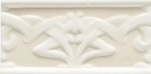 Бордюр Grazia Essenze Liberty Bianco Craquele LIB1000 6,5x13 глянцевый