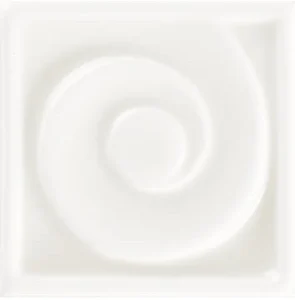 Вставка Grazia Essenze Onda Tozz. Bianco Craquele TOD010 6x6 глянцевая