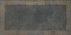 Декоративный элемент Versace Greek Cassettone Antracite Oro 261343 40x80 матовый