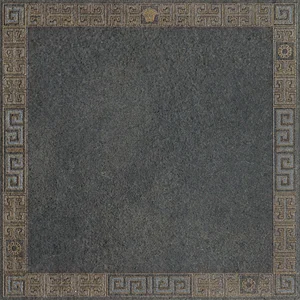 Декоративный элемент Versace Greek Cassettone Antracite Oro 261363 40x40 матовый
