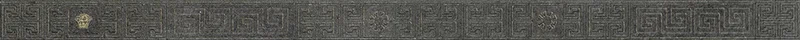 Бордюр Versace Greek Listello Antracite Oro 261135 4x80 матовый