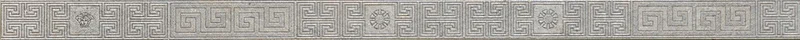 Бордюр Versace Greek Listello Grigio 261132 4x80 матовый