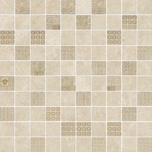 Мозаика Versace Greek Mosaico T100 Decorato Beige 261214 40x40 матовая