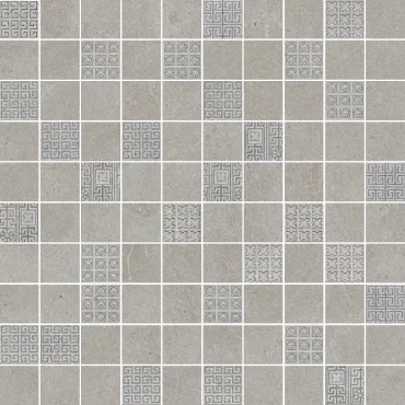 Мозаика Versace Greek Mosaico T100 Decorato Grigio Scuro 261212 40x40 матовая