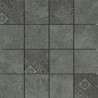 Мозаика Versace Greek Mosaico T16 Decorato Antracite 261203 40x40 матовая