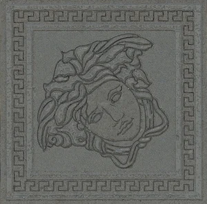Вставка Versace Greek Tozzetto Antracite Oro 261155 4x4 матовая