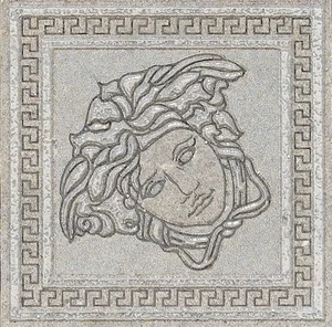 Вставка Versace Greek Tozzetto Bianco 261150 4x4 матовая
