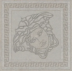 Вставка Versace Greek Tozzetto Grigio 261162 12,5x12,5 матовая