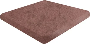 Ступень Gres de Aragon Capri Rojo Esquina Redondeado 33x33 матовая
