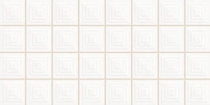Плитка Harmony 31068 Pique Mosaic White 20x40 Q-41 рельефная