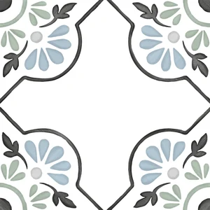 Керамогранит Harmony Tanger Blue Petals 31079 12,3x12,3 матовый