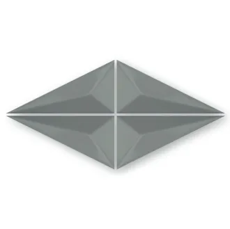 3D Mosaic Chevron Hematite
