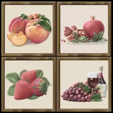 Декоративный элемент Heralgi Garden Dec Fruit Warm 15x15 глянцевый