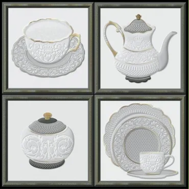 Декоративный элемент Heralgi Garden Dec Tea Cold 15x15 глянцевый