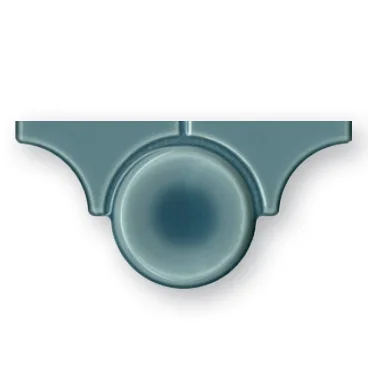 Декоративный элемент Heralgi Nun Sideward Finish Blue 7,5x15 глянцевый