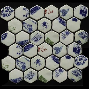 Мозаика Gaudi Hexa-1(2) 24,5x28,3 глазурованная
