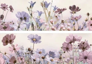 Декоративный элемент Ibero Hexa Alba Violet 25x75 глянцевый