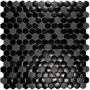 Мозаика Hisbalit Texturas 2,5 Hexagonal Luna Mix 33,3x33,3 глянцевая