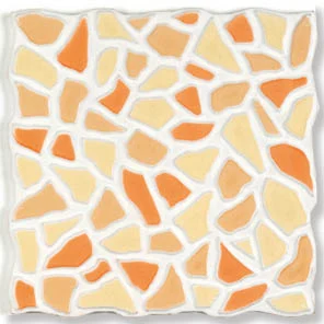Плитка Brennero House Mila Arancio 20x20 структурированная
