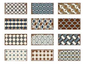 Декоративный элемент Fabresa Hueso Wine Labels Decor Mix 10x20 глянцевый
