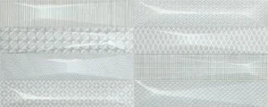 Плитка Ibero Intuition Rev. Dec. Evoke Aquamarine B-83 20x50 глянцевая