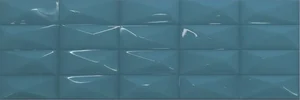 Плитка Ibero Perlage Claire Turquoise 25x75 глянцевая