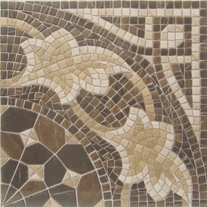 Декоративный элемент Vives Iliada Cantonera Laertes Marron 43,5x43,5 полированный