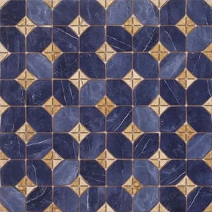 Плитка Vives Iliada-PR Azul 43,5x43,5 полированная
