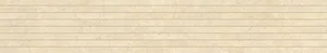 Декоративный элемент Impronta (Italgraniti) Calcis CL02LT9 Listello Tratto Crema 9mm 20x120 матовый