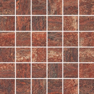 I Travertini Trav.Rosso Vein Cut Mosaico TR073MA
