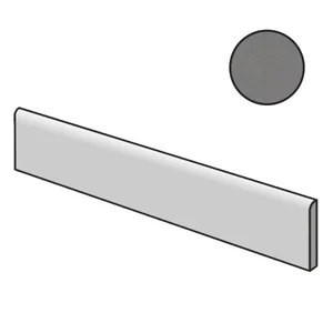 Бордюр Impronta (Italgraniti) Nuances Antracite Battiscopa NU0376 7x60 матовый