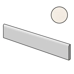 Бордюр Impronta (Italgraniti) Nuances Bianco Battiscopa NU0176 7x60 матовый