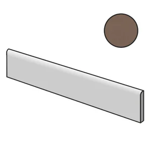 Бордюр Impronta (Italgraniti) Nuances Marrone Battiscopa NU0876 7x60 матовый