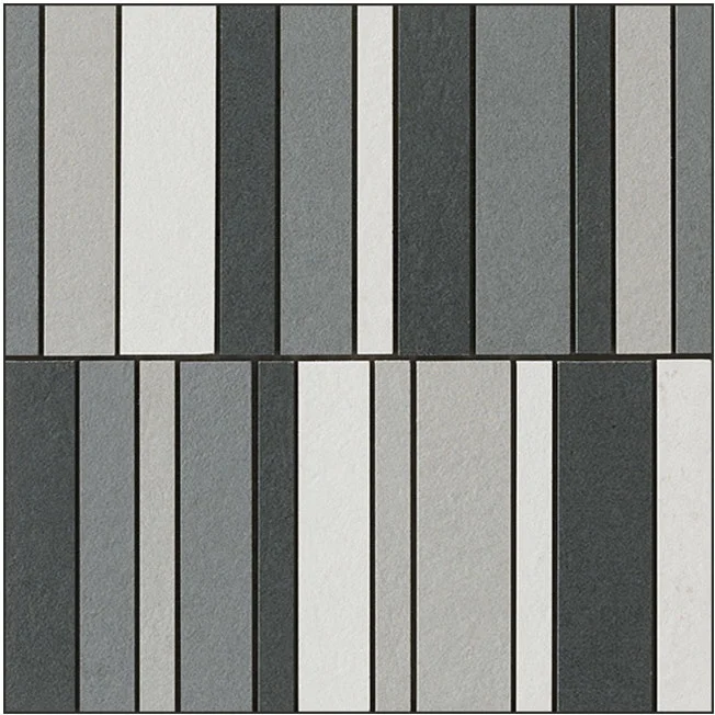 Мозаика Impronta (Italgraniti) Nuances Mos.Listelli Mix Freddo 1 NU00MLF1 30x30 матовая