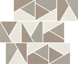 Мозаика Impronta (Italgraniti) Nuances Mos.Triangoli Mix Caldo 1 NU00MTGC1 30x30 матовая