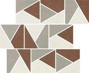 Мозаика Impronta (Italgraniti) Nuances Mos.Triangoli Mix Caldo 2 NU00MTGC2 30x30 матовая