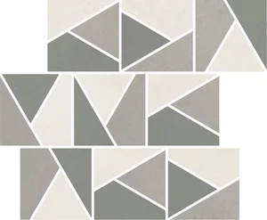 Мозаика Impronta (Italgraniti) Nuances Mos.Triangoli Mix Freddo 1 NU00MTGF1 30x30 матовая