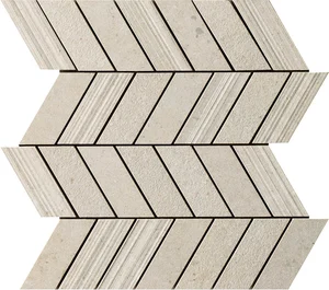 Мозаика Impronta (Italgraniti) Silver Grain Beige Mos.Chevron Mix SI02MCM 30,5x33 натуральная