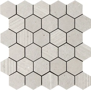 Мозаика Impronta (Italgraniti) Silver Grain Grey Mos.Esagonetta Mix SI03MESM 30x31 натуральная