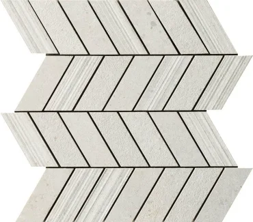 Мозаика Impronta (Italgraniti) Silver Grain White Mos.Chevron Mix SI01MCM 30,5x33 натуральная