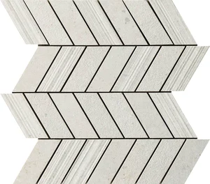 Мозаика Impronta (Italgraniti) Silver Grain White Mos.Chevron Mix SI01MCM 30,5x33 натуральная