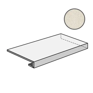 Ступень Floor Gres Industrial Ivory Gradino Angolare DX Soft 33x120 матовая