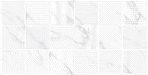 Керамогранит Infinity Ceramica CORTINA Liniar Selina Ice Bianco Carving 60x120 матовый