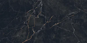 Керамогранит Infinity Ceramica Vesuvio Nero High Glossy 60x120 глянцевый