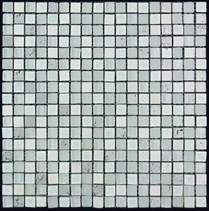 Мозаика Natural Mosaic Inka BDA-1501 (BDS-1501) (Стекло Мрамор Агломерат) 29,8x29,8 глянцевая